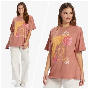 Junior Floral Oversized T-shirt Roxy
